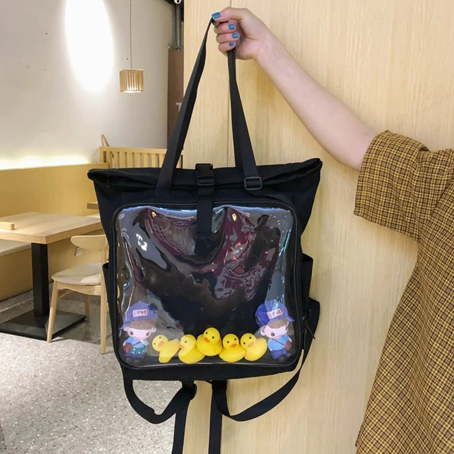 Classic ItaBag Shoulder Backpack Transparent Soft Clear Ita Bag