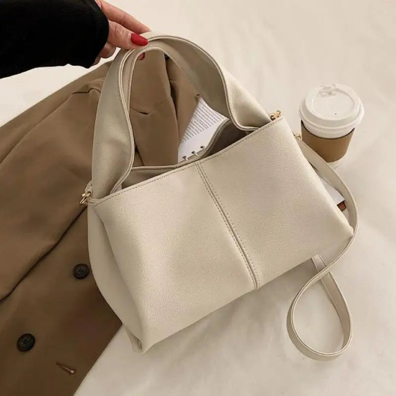 Classic Leather Women's Handbags High-quality Retro Crossbody Tote Shoulder Bags