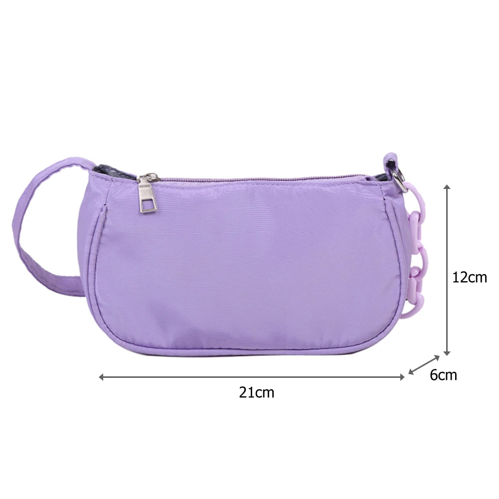 Classic Texture Women Nylon Totes Shoulder Bag Street Style Handbag Purse