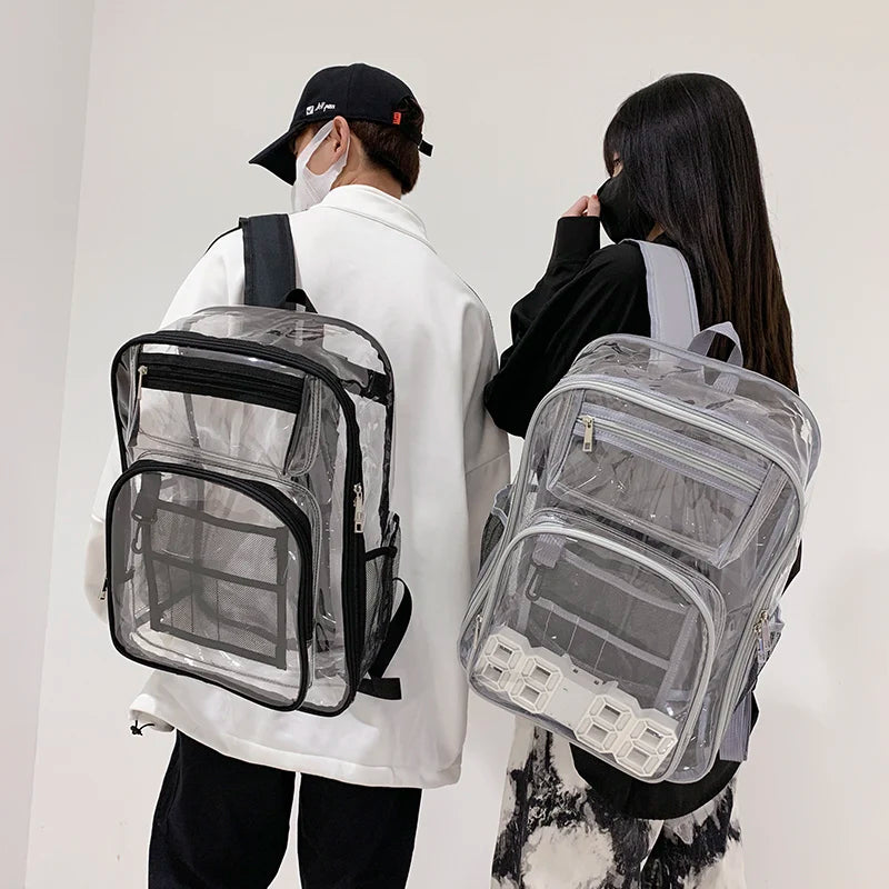 Clear Bag Stadium Approved PVC Transparent Backpack