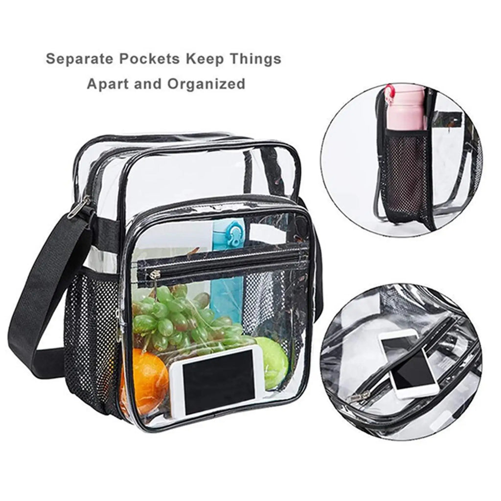 Clear Crossbody Bag for Work & Travel - Men & Women