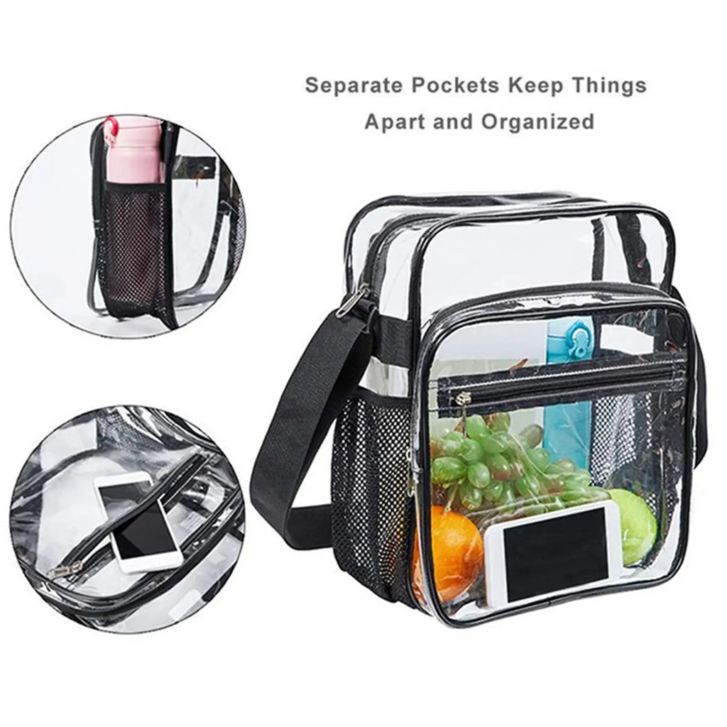 Clear Crossbody Bag for Work & Travel - Men & Women