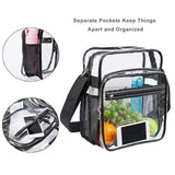 Clear Crossbody Bag for Work & Travel - Men & Women