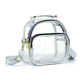 Clear Crossbody Shoulder Bag for Women Handbag Sports Work Travel Workout