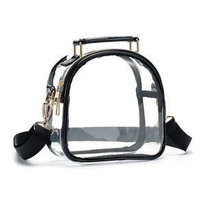 Clear Crossbody Shoulder Bag for Women Handbag Sports Work Travel Workout