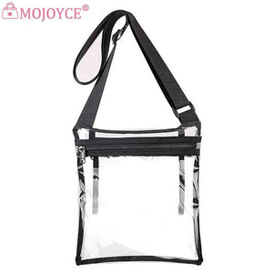 Clear Women Crossbody Shoulder Bag PVC Translucent Jelly Small Phone Key Purse