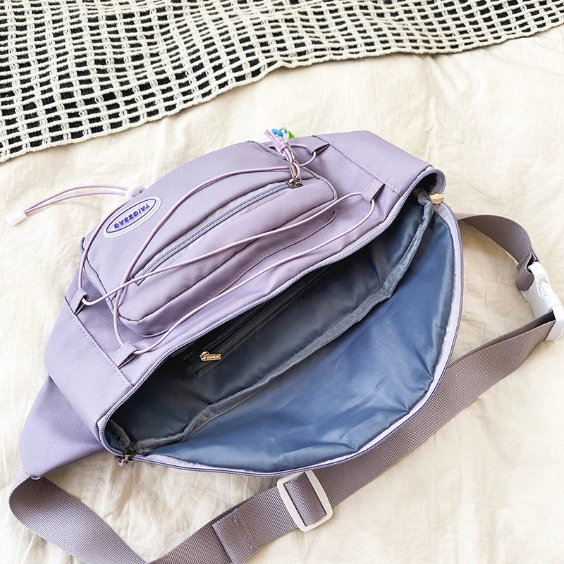 Colorful Chain Waist Bag Waterproof Nylon Fanny Pack