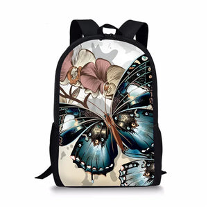 Colorful Butterfly School Bag for Junior Student Kids
