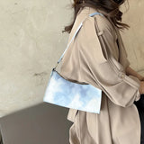 Colorful Women's Shoulder Bag Casual Pu Leather Underarm Bags