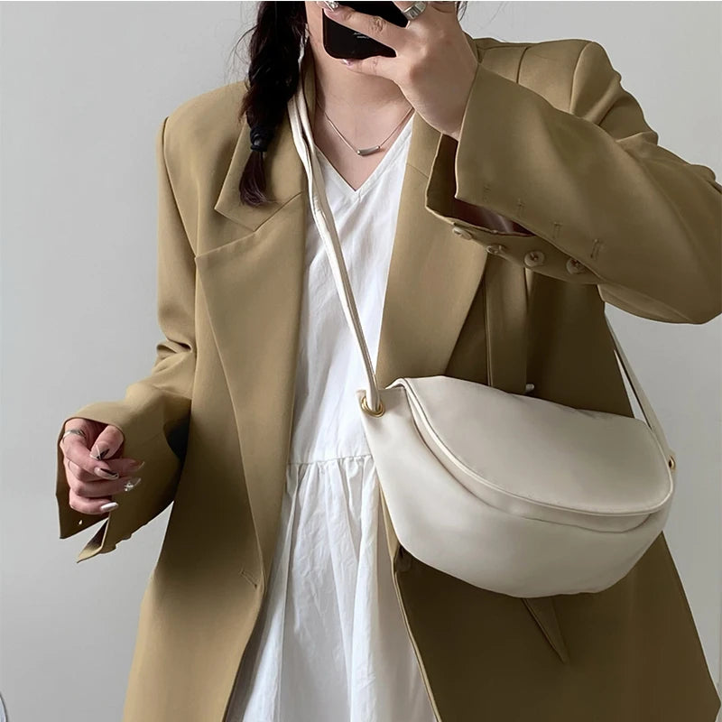 Women's Retro Shoulder Bag PU Leather Clutch Handbag