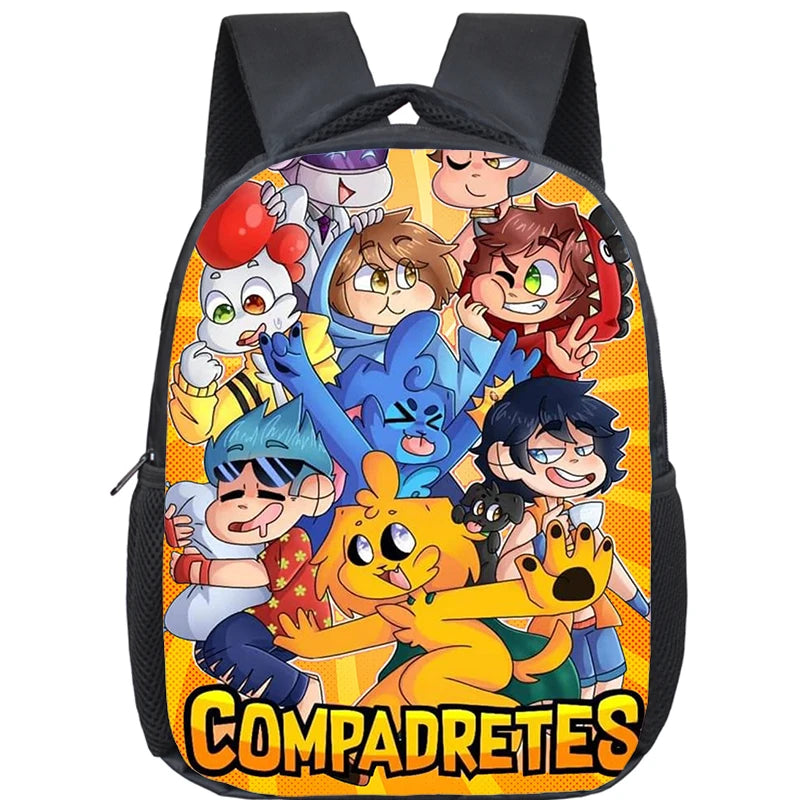 Anime Backpack for Kids, Cartoon Mikecrack Schoolbag, Back to School Bookbag