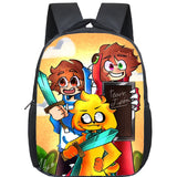 Anime Backpack for Kids, Cartoon Mikecrack Schoolbag, Back to School Bookbag