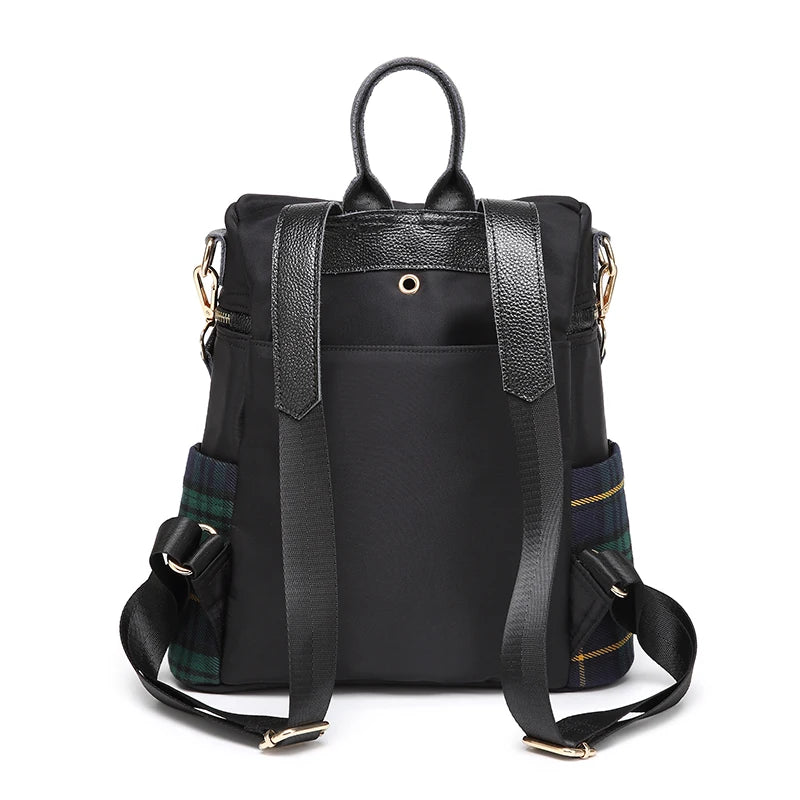 Plaid Light Women's Backpack Travel Bag