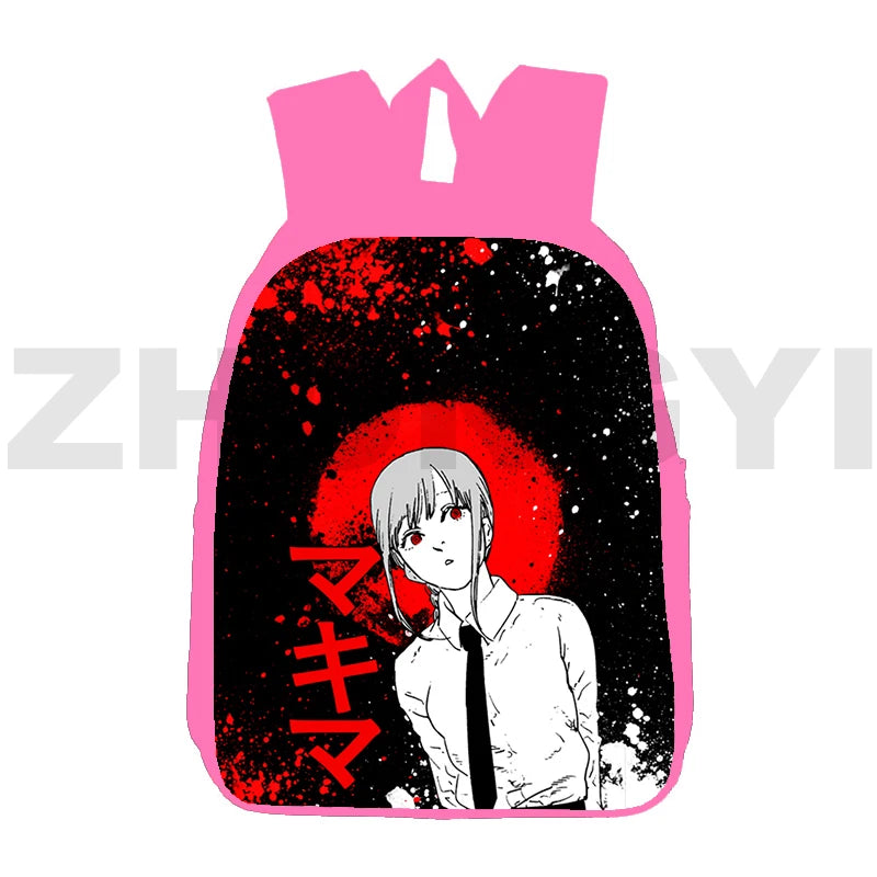 Anime Chainsaw Man 3D Backpack Harajuku Japanese Bag 16 Inch School Back Pack