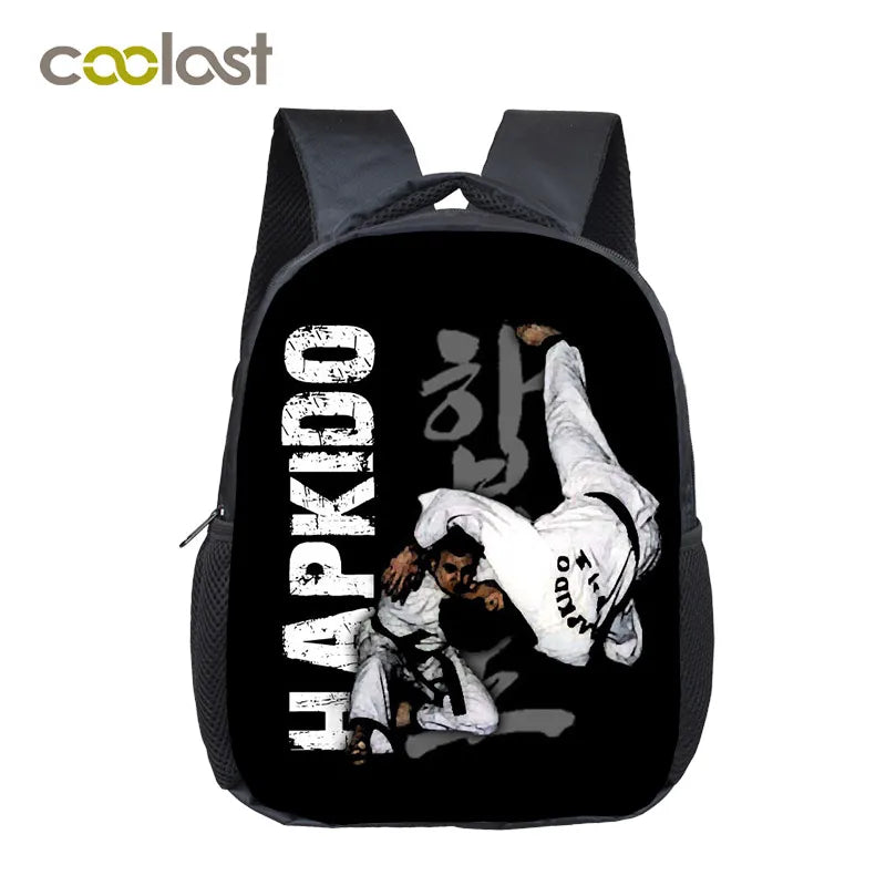 Judo Taekwondo Karate Aikido Backpack Kids School Bags Boy Girl Toddler Bag