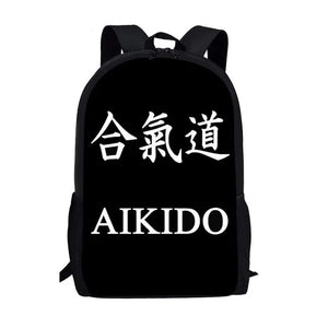 3D Karate/Taekwondo Kids Backpack JUDO Printing School Bags For Boys Girls