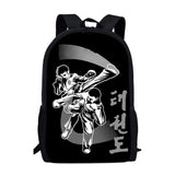 3D Karate/Taekwondo Kids Backpack JUDO Printing School Bags For Boys Girls
