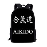 3D Karate/Taekwondo Kids Backpack JUDO Printing School Bags For Boys Girls
