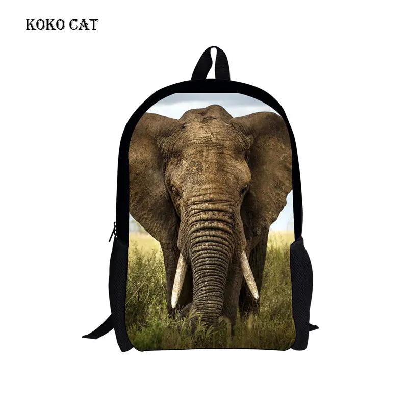 Teenagers School Backpack Animal Printing Rucksack Satchel Enfant Halloween Pack