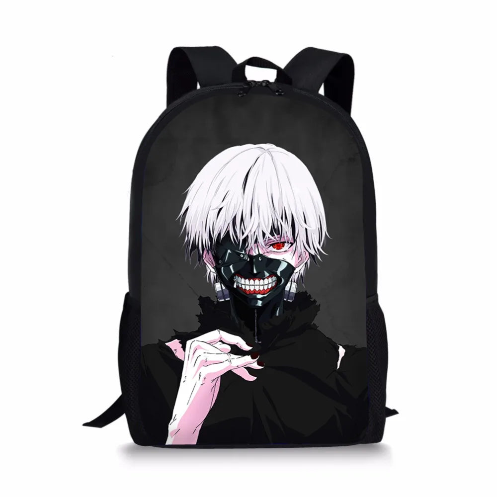 Tokyo Ghoul School Bag Students Boys Girls Mochilas Surprise Gift Schoolbag