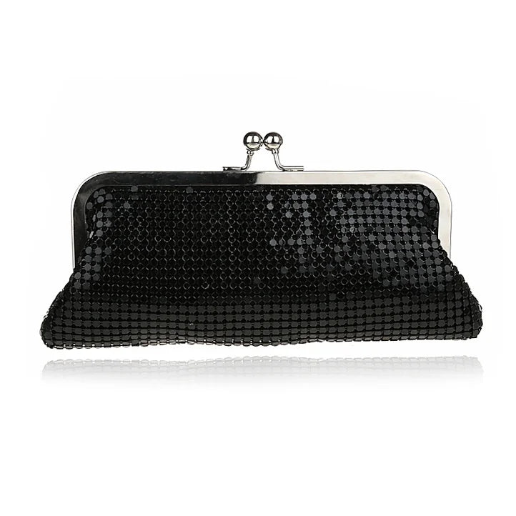 Aluminum Sheet Handbag Evening Makeup Bag