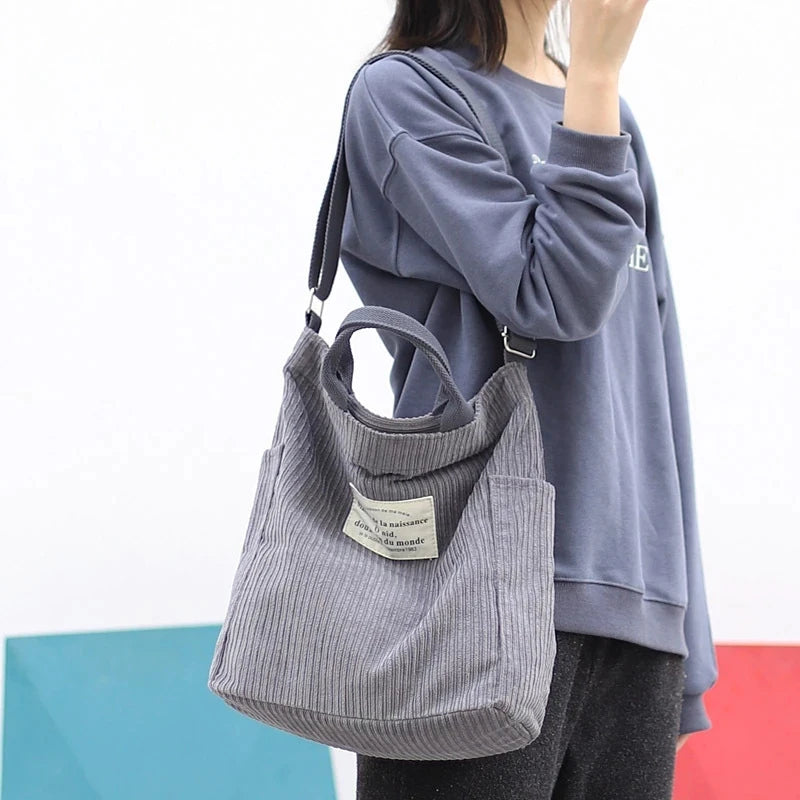 Corduroy Women's Retro Messenger Bag All-match Shoulder Bag