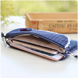 Floral Printing Organizer Wallet Women Flower Bow Small Money Clutch Bag