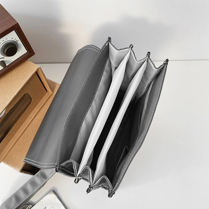 Leather Couple's Backpack Laptop Bag Large Capacity Travel Bag