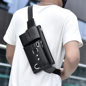 Men's Vintage Leather Waist Bag Fanny Pack
