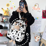 Cow Pattern High School Student Campus Backpack