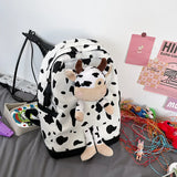 Cow Pattern High School Student Campus Backpack