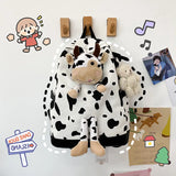 Cow Pattern High School Student Campus Backpack