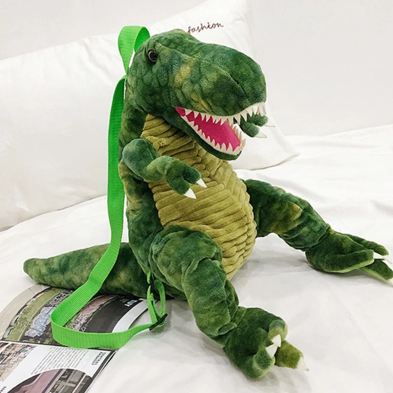 3D Dinosaur Children Backpacks Animal Cartoon Kids Travel School Bag