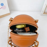 Pink Basketball Bag Crossbody Chain Handbag Wallet