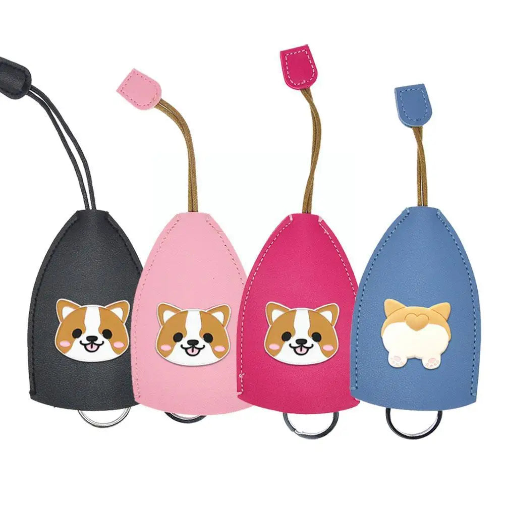 Shiba PU Leather Key Bag Large Capacity Car Key Holder Pouch