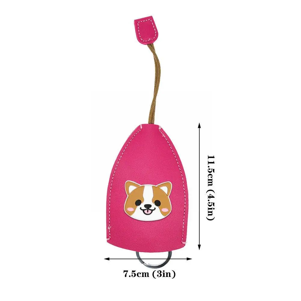 Shiba PU Leather Key Bag Large Capacity Car Key Holder Pouch