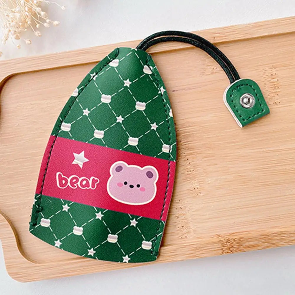 Cartoon PU Leather Pull Out Key Case Car Key Holder
