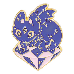 Cat Halloween Witch Pumpkin Shape Pin