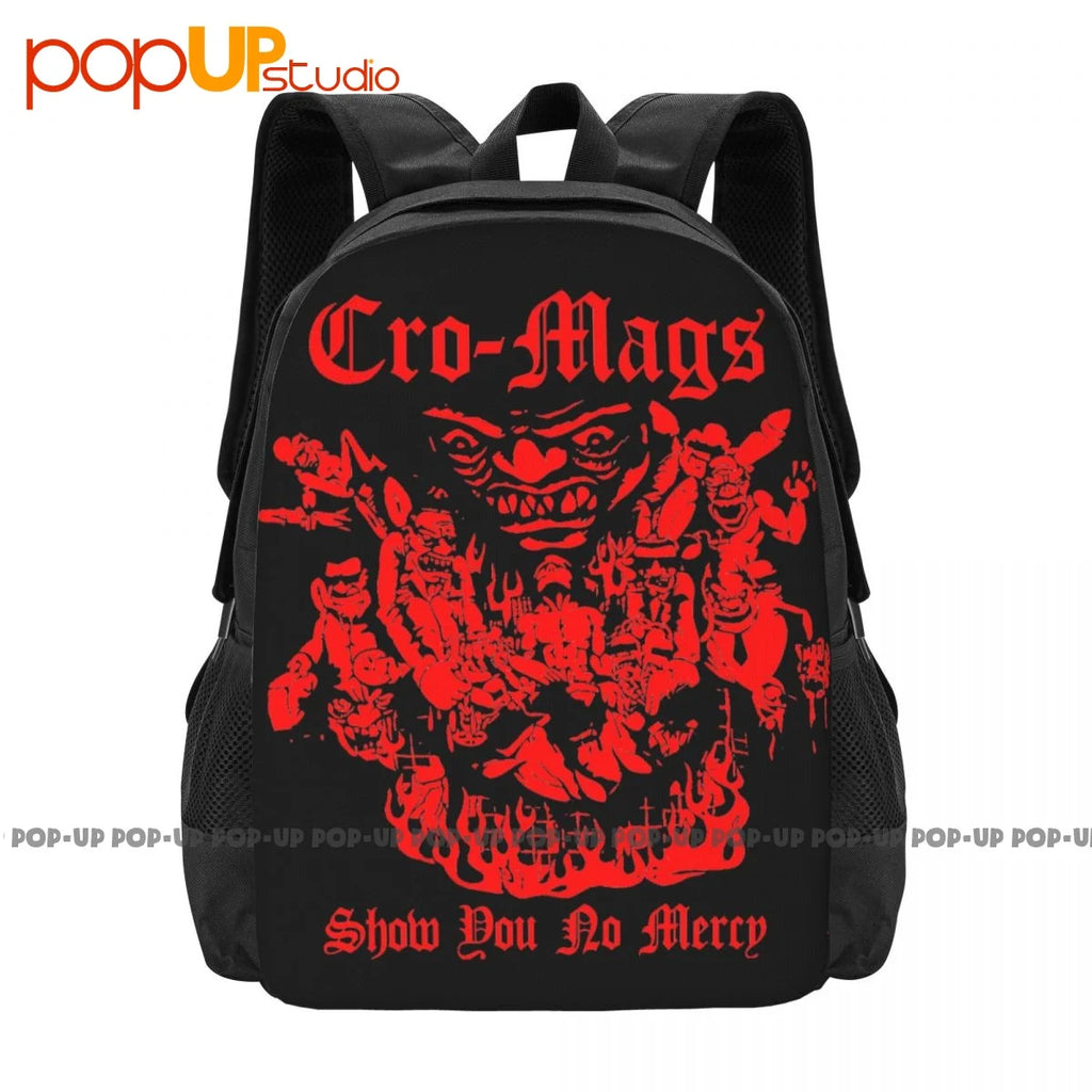 Cro-Mags No Mercy Tour Punk Backpack Large Capacity Bag