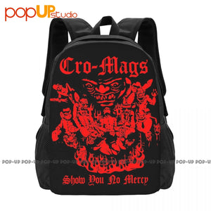 Cro-Mags No Mercy Tour Punk Backpack Large Capacity Bag
