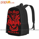 Cro-Mags No Mercy Tour Punk Backpack Large Capacity Bag
