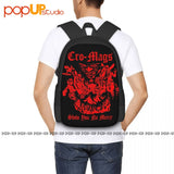Cro-Mags No Mercy Tour Punk Backpack Large Capacity Bag