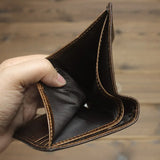 Crocodile Pattern Leather Wallets for Men Small Bifold Wallet