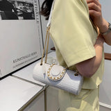 Crocodile Pattern Pu Leather Women Crossbody Bags Lady Tote Clutch Handbags