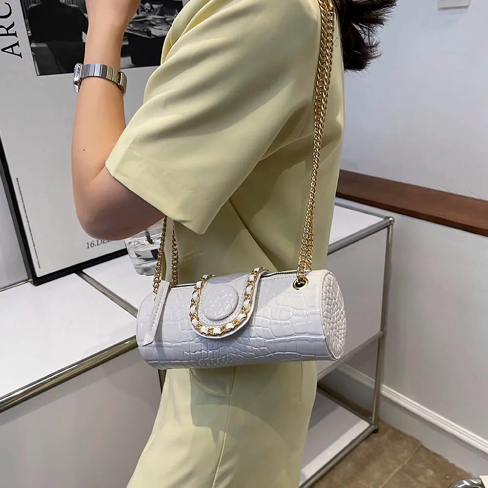 Crocodile Pattern Pu Leather Women Crossbody Bags Lady Tote Clutch Handbags