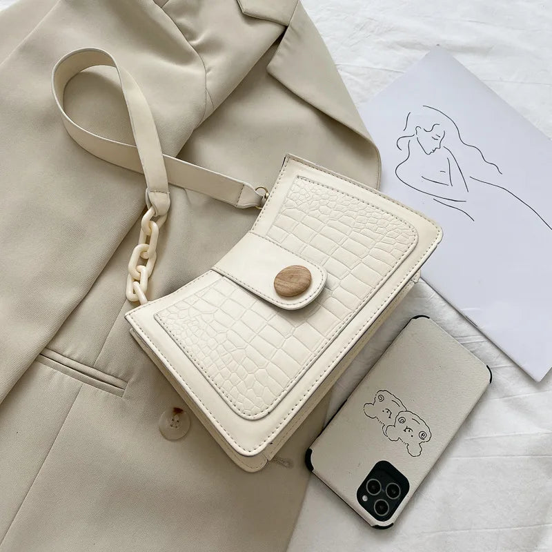 Crocodile Pattern Women's Shoulder Bag Handbags Purse Ladies Purses