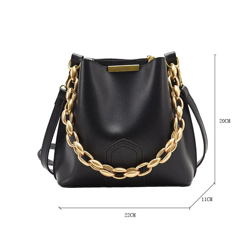 Women Crossbody Messenger Bag with Diamonds Chain Handbag
