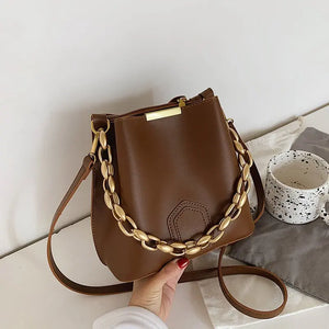 Women Crossbody Messenger Bag with Diamonds Chain Handbag