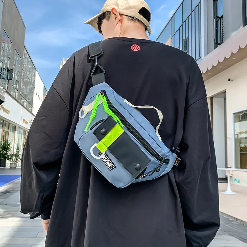 Functional Crossbody Chest Bag Unisex Sport Waist Shoulder Bag