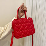 Square PU Leather Crossbody Bag for Women